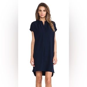 Vince Size XS Popover Dress in Navy Blue